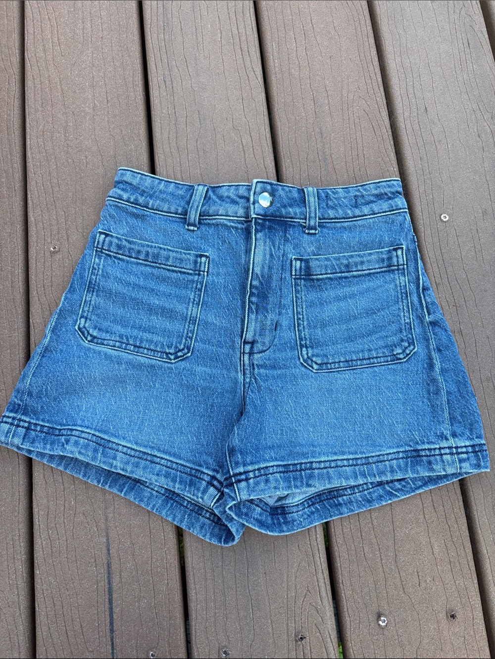 Women’s Madewell Classic Blue High-Rise Denim Shorts